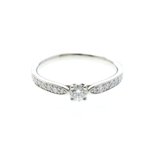 52 Tiffany & Co. Harmony - Bague solitaire en platine et diamants 58 Facettes wosr1tun16