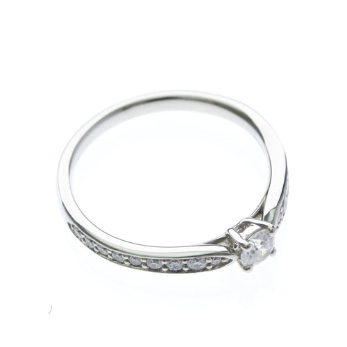 52 Tiffany & Co. Harmony - Bague solitaire en platine et diamants 58 Facettes wosr1tun16