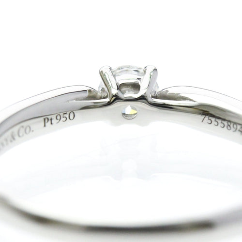 52 Tiffany & Co. Harmony - Bague solitaire en platine et diamants 58 Facettes wosr1tun16