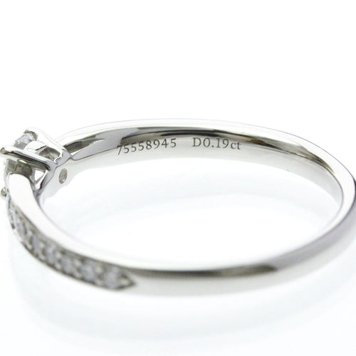 52 Tiffany & Co. Harmony - Bague solitaire en platine et diamants 58 Facettes wosr1tun16
