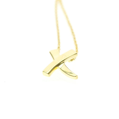 Tiffany & Co. Paloma Picasso - Pendentif Graffiti X en or jaune 18K 58 Facettes cuy8ek03qj