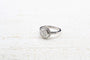 Bague 56 Bague entourage vintage en platine avec diamants 58 Facettes 22726 / 22717