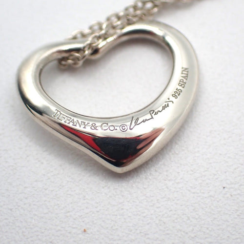 Tiffany & Co. Elsa Peretti - Pendentif Open Heart en argent 58 Facettes woody1zpju