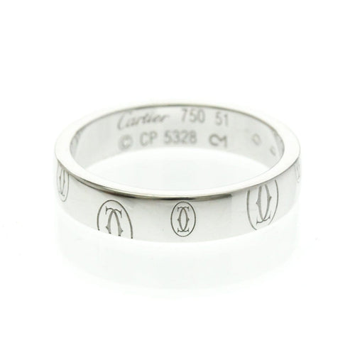 Cartier Logo de Cartier Band 18K White Gold 58 Facettes lx6g9663ci