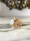 55.5 Bague végétale en or jaune 18K et pierre de lune 58 Facettes 282