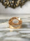 55.5 Bague végétale en or jaune 18K et pierre de lune 58 Facettes 282