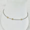 Bracelet Bracelet en platine et or jaune 750 avec cinq diamants 58 Facettes 2485