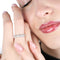 56 Bague en or blanc et diamants 0,66 ct 58 Facettes 11381