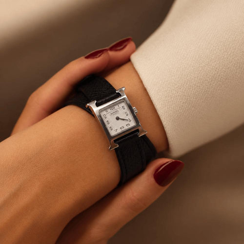 Hermès Heure H Mini - Montre en acier 58 Facettes FB11904