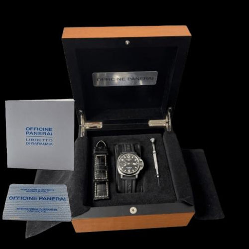 Montre Panerai Luminor - Montre GMT en acier 58 Facettes MT47706