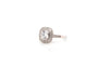 Bague 52 Bague coussin diamant 0,97 ct D/VS1 en platine 58 Facettes 22073 / 23332