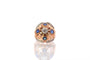 Bague 49 Bague dôme 1950 en or jaune 18k, diamants et saphirs synthétiques 58 Facettes 25514 dv