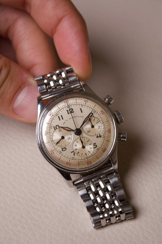 Montre AR & JE Meylan - Montre chronographe en acier 58 Facettes MONTRE-020