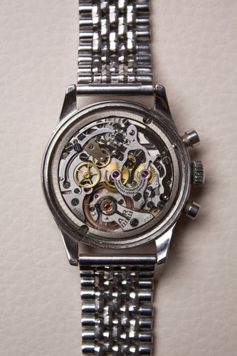 Montre AR & JE Meylan - Montre chronographe en acier 58 Facettes MONTRE-020