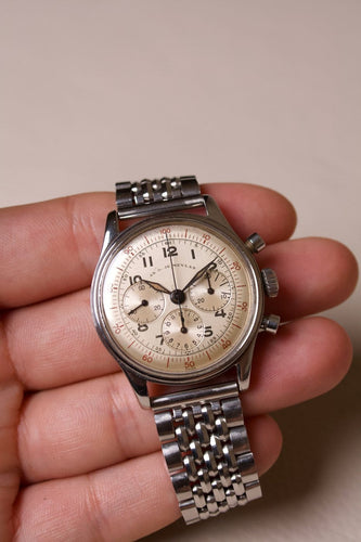 Montre AR & JE Meylan - Montre chronographe en acier 58 Facettes MONTRE-020