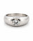 54 Cartier - Bague jonc anglais en platine et diamant naturel 58 Facettes 90788-ac12640