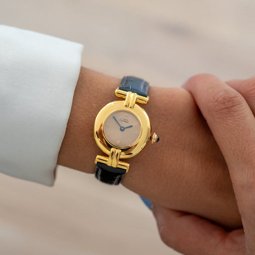 Cartier Must Colisée - Montre en vermeil cadran champagne 58 Facettes 592