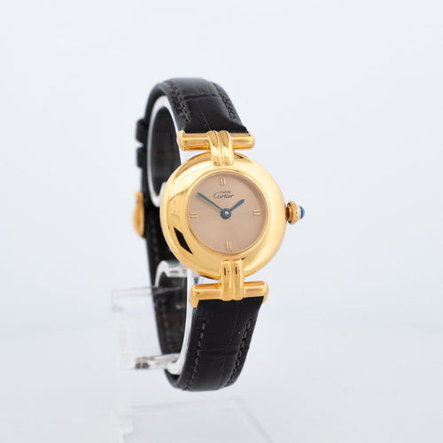 Montre Cartier Must Colisée - Montre en vermeil cadran champagne 58 Facettes 592