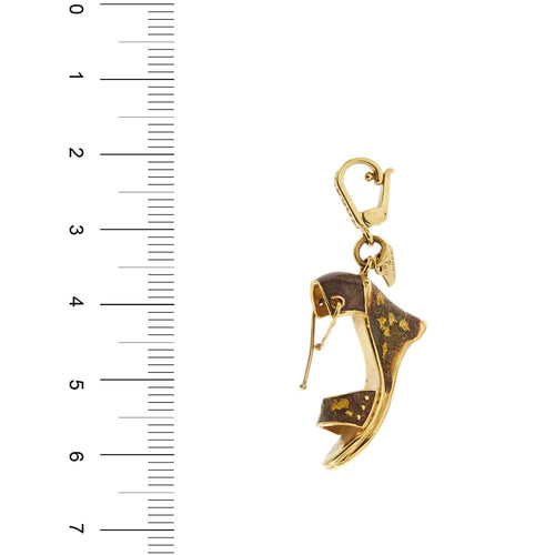 Pendentif Rosato Bags&Shoes - Pendentif sandale à talon compensé en or jaune émaillé 58 Facettes 28759