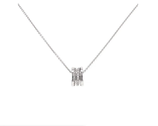 Bulgari B.zero1 - Collier en or blanc et diamants 58 Facettes 345A26_M