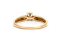 Bague 49 Bague contemporaine en or jaune 18 carats et diamant 0,15 ct 58 Facettes B934
