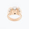 52.5 Bague Art déco en or rose et blanc avec diamants 58 Facettes A1847