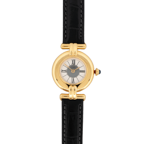 Cartier Must Colisée - Montre en vermeil cadran gris blanc