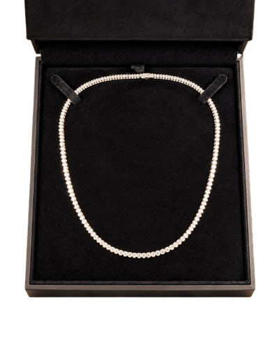 Collier rivière en or blanc 18 carats et diamants 58 Facettes Rd