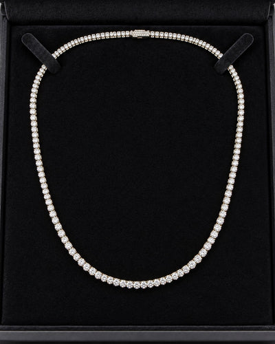 Collier rivière en or blanc 18 carats et diamants 58 Facettes Rd