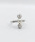 49 Bague antique en platine, perle et diamants taille rose 58 Facettes A07745