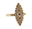 Bague 56 Bague marquise vintage en or 18K et diamants 58 Facettes A07747