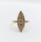 Bague 56 Bague marquise vintage en or 18K et diamants 58 Facettes A07747