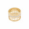 Bague 54 Boucheron Quatre Radiant - Bague ajourée en or jaune, or blanc et diamants 58 Facettes 35991
