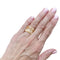 Bague 54 Boucheron Quatre Radiant - Bague ajourée en or jaune, or blanc et diamants 58 Facettes 35991