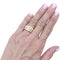 Bague 48 Cartier Ellipse - Bague bandeau en trois ors et diamants 58 Facettes 35972