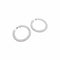 Boucles d'oreilles Chaumet Tube - Boucles d'oreilles créoles en or blanc et diamants 58 Facettes 35976