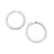 Boucles d'oreilles Chaumet Tube - Boucles d'oreilles créoles en or blanc et diamants 58 Facettes 35976