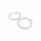 Boucles d'oreilles Chaumet Tube - Boucles d'oreilles créoles en or blanc et diamants 58 Facettes 35976