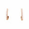 Boucles d'oreilles Créoles - Boucles d'oreilles en or rose et diamants 58 Facettes 35462