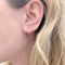 Boucles d'oreilles Créoles - Boucles d'oreilles en or rose et diamants 58 Facettes 35462