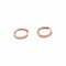 Boucles d'oreilles Créoles - Boucles d'oreilles en or rose et diamants 58 Facettes 35462