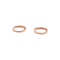 Boucles d'oreilles Créoles - Boucles d'oreilles en or rose et diamants 58 Facettes 35462