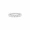 Bague 50 Alliance tour complet en or blanc et diamants 58 Facettes 35919