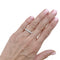 Bague 50 Alliance tour complet en or blanc et diamants 58 Facettes 35919