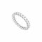 Bague 50 Alliance tour complet en or blanc et diamants 58 Facettes 35919