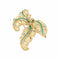 Broche Chaumet Panache - Broche en or jaune, diamants et émeraudes 58 Facettes 35752