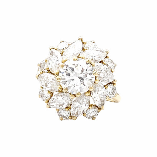 Bague 54 Cartier - Bague Marguerite en or jaune et diamants 58 Facettes 35945