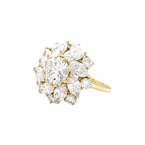 Bague 54 Cartier - Bague Marguerite en or jaune et diamants 58 Facettes 35945