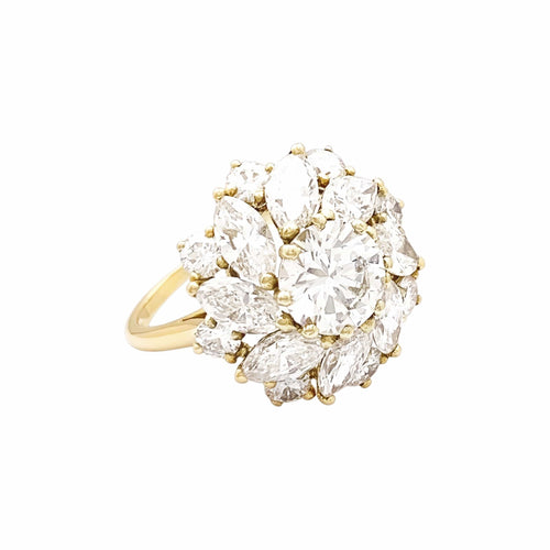 Bague 54 Cartier - Bague Marguerite en or jaune et diamants 58 Facettes 35945