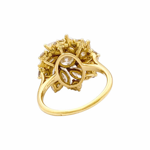 Bague 54 Cartier - Bague Marguerite en or jaune et diamants 58 Facettes 35945